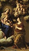 Giovan Battista Salvi Sassoferrato The Mystic Marriage of St.Catherine oil painting on canvas